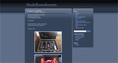 Desktop Screenshot of modelbouwkermis.nl