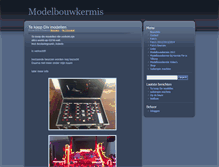 Tablet Screenshot of modelbouwkermis.nl